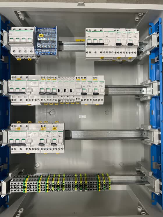 Quadro elettrico Schneider Electric, vista frontale